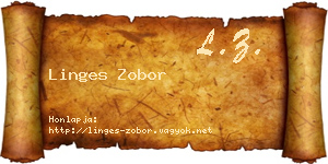 Linges Zobor névjegykártya